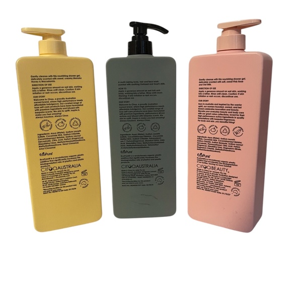 Ciroa Luxury Hydration Shower Trio – Goat’s Milk, Pink Rose & Oat Milk, Manuka - Picture 2 of 2